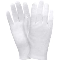 2 Pares de Guantes de Algodón Blancos Guantes Hidratantes Guantes Elásticos Suaves para Cuidar el Piel Guantes de…